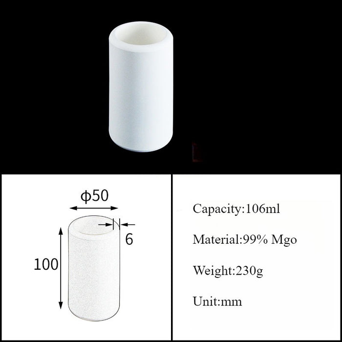 Magnesia Crucible Magnesium Oxide Crucible Mgo Cylinder| Labshopx