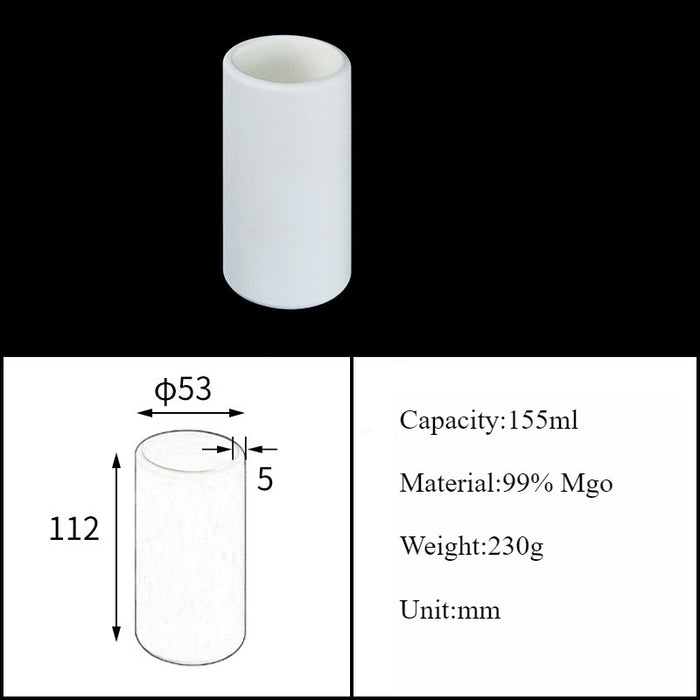 Magnesia Crucible Magnesium Oxide Crucible Mgo Cylinder| Labshopx