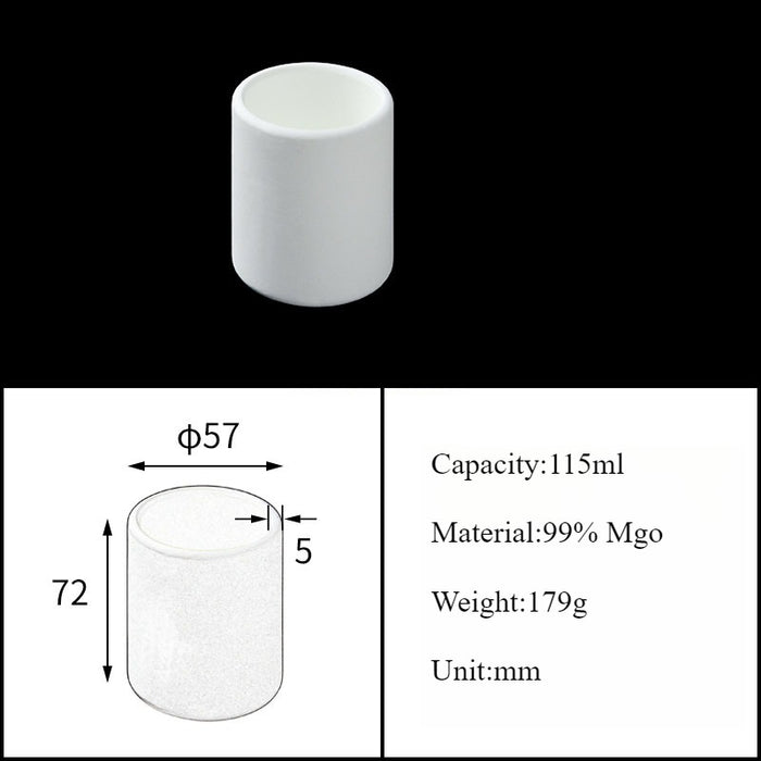 Magnesia Crucible Magnesium Oxide Crucible Mgo Cylinder| Labshopx
