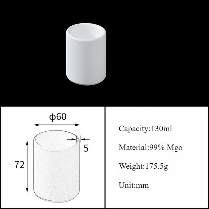 Magnesia Crucible Magnesium Oxide Crucible Mgo Cylinder| Labshopx