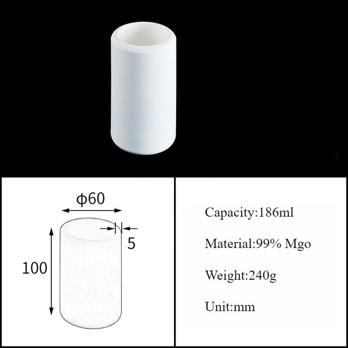 Magnesia Crucible Magnesium Oxide Crucible Mgo Cylinder| Labshopx