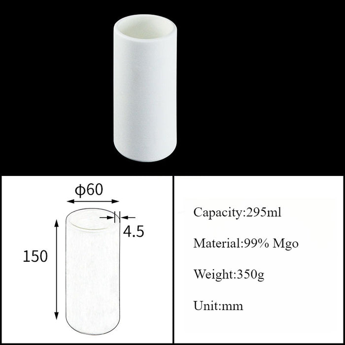 Magnesia Crucible Magnesium Oxide Crucible Mgo Cylinder| Labshopx