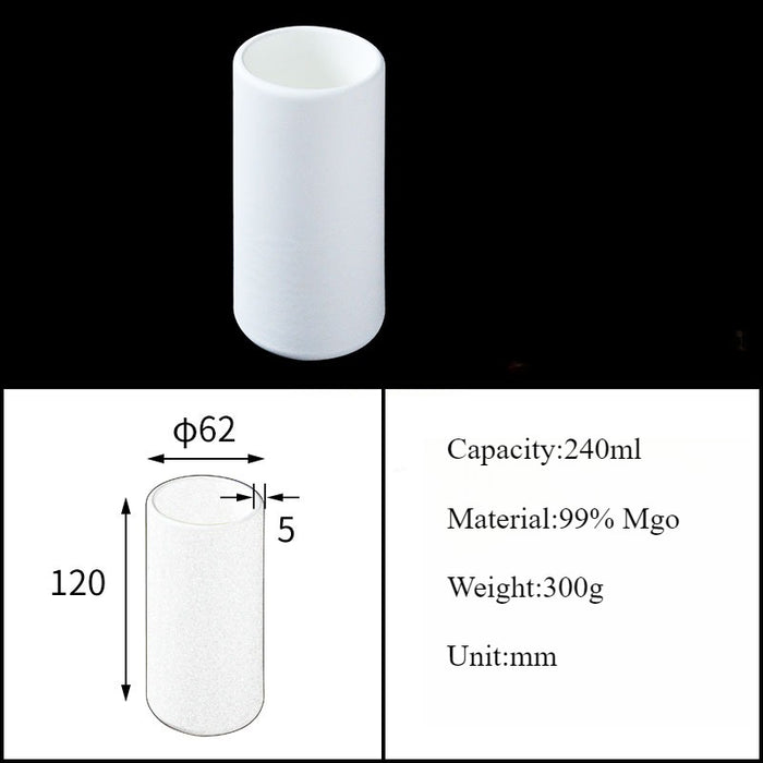 Magnesia Crucible Magnesium Oxide Crucible Mgo Cylinder| Labshopx