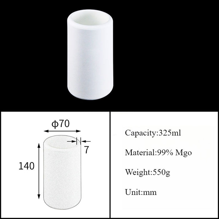 Magnesia Crucible Magnesium Oxide Crucible Mgo Cylinder| Labshopx