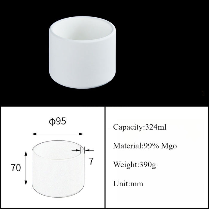 Magnesia Crucible Magnesium Oxide Crucible Mgo Cylinder| Labshopx