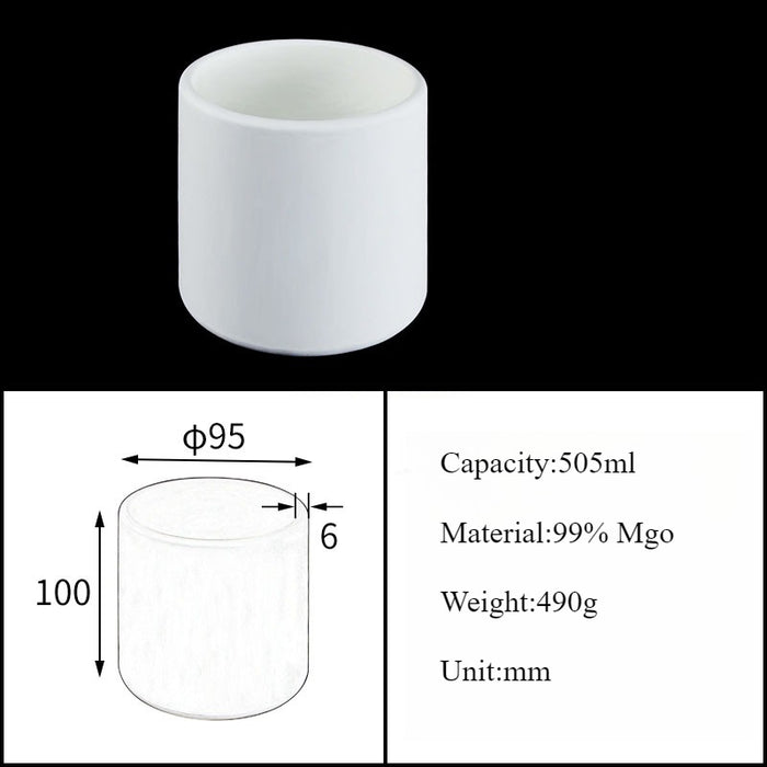 Magnesia Crucible Magnesium Oxide Crucible Mgo Cylinder| Labshopx