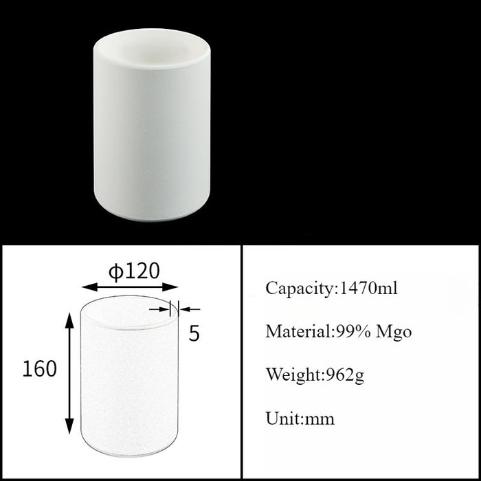 Magnesia Crucible Magnesium Oxide Crucible Mgo Cylinder| Labshopx