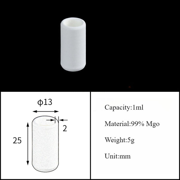 Magnesia Crucible Magnesium Oxide Crucible Mgo Cylinder| Labshopx