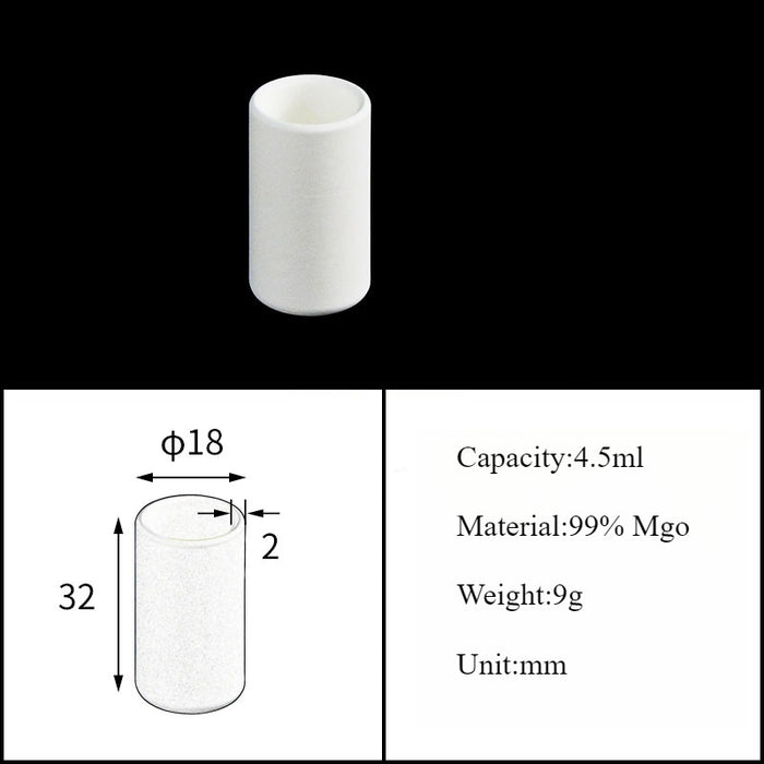 Magnesia Crucible Magnesium Oxide Crucible Mgo Cylinder| Labshopx