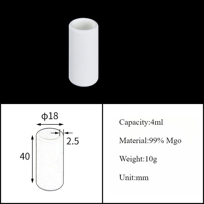 Magnesia Crucible Magnesium Oxide Crucible Mgo Cylinder| Labshopx