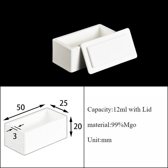 Magnesia Crucible Magnesium Oxide Crucible Mgo Square| Labshopx