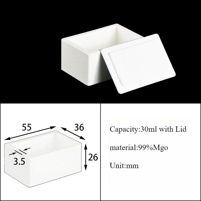 Magnesia Crucible Magnesium Oxide Crucible Mgo Square| Labshopx