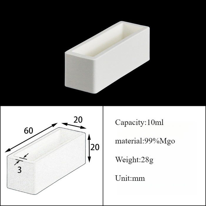 Magnesia Crucible Magnesium Oxide Crucible Mgo Square| Labshopx