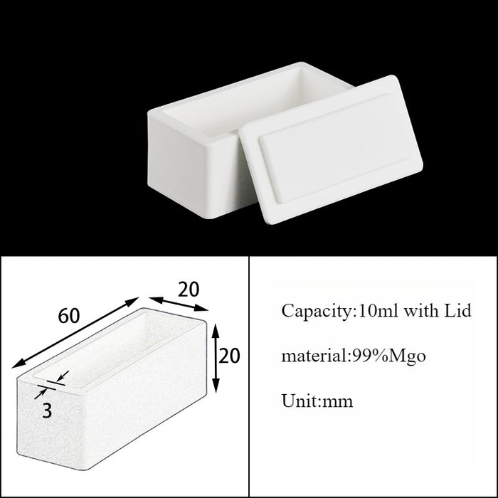 Magnesia Crucible Magnesium Oxide Crucible Mgo Square| Labshopx