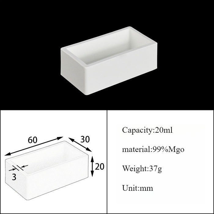 Magnesia Crucible Magnesium Oxide Crucible Mgo Square| Labshopx