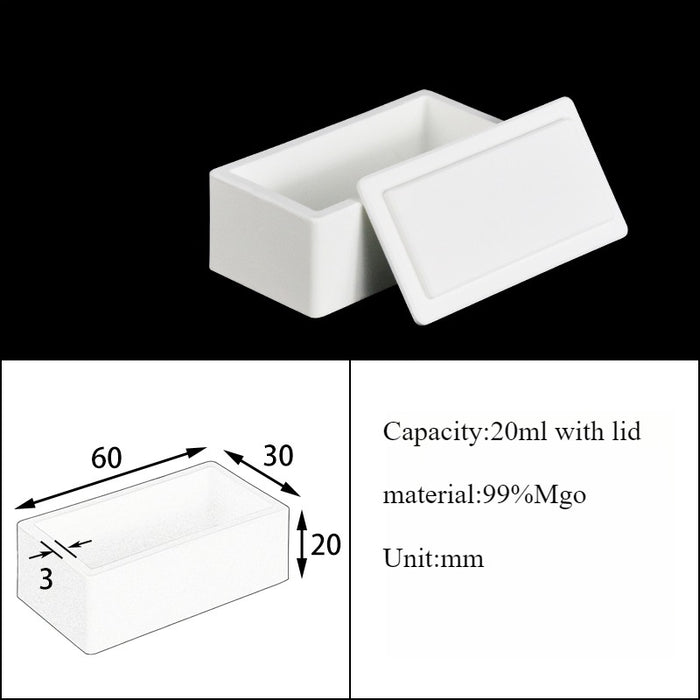 Magnesia Crucible Magnesium Oxide Crucible Mgo Square| Labshopx