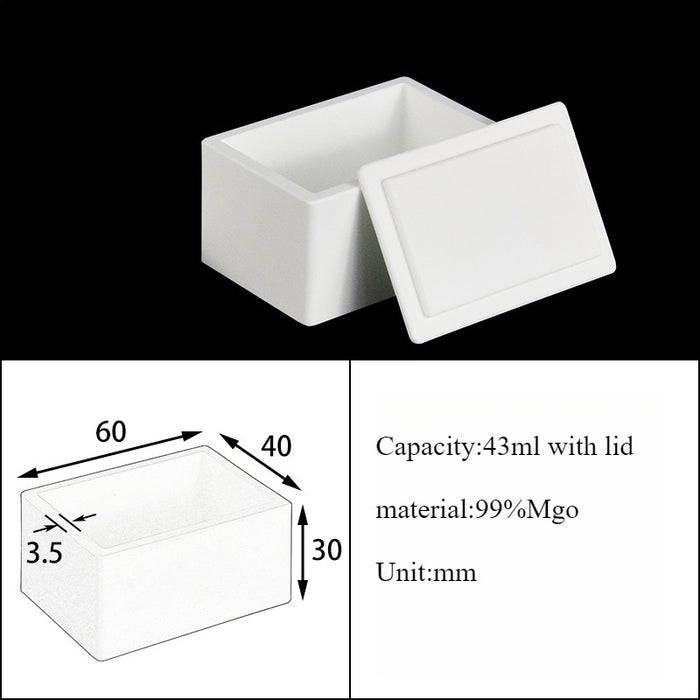 Magnesia Crucible Magnesium Oxide Crucible Mgo Square| Labshopx