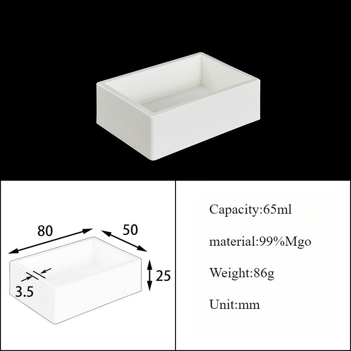 Magnesia Crucible Magnesium Oxide Crucible Mgo Square| Labshopx