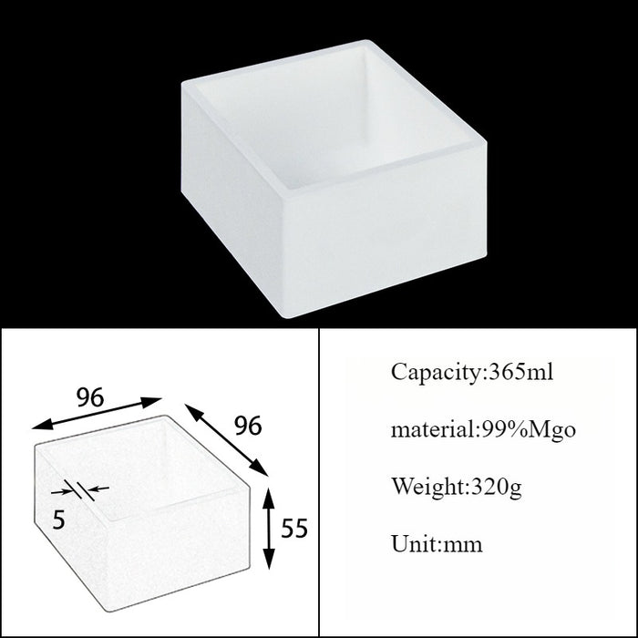 Magnesia Crucible Magnesium Oxide Crucible Mgo Square| Labshopx