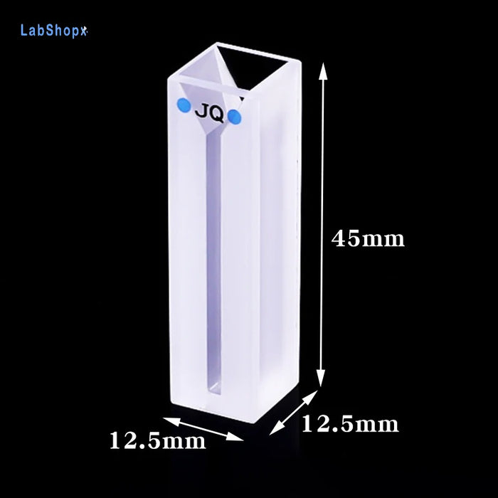 700ul Micro Cell with Frosted Walls and Lid Quartz Cuvette | LABSHOPX