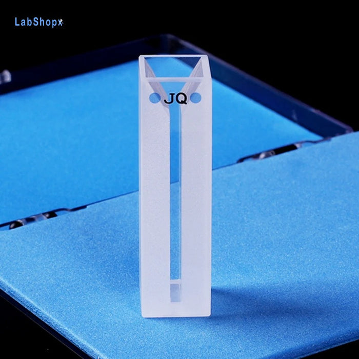 700ul Micro Cell with Frosted Walls and Lid Quartz Cuvette | LABSHOPX