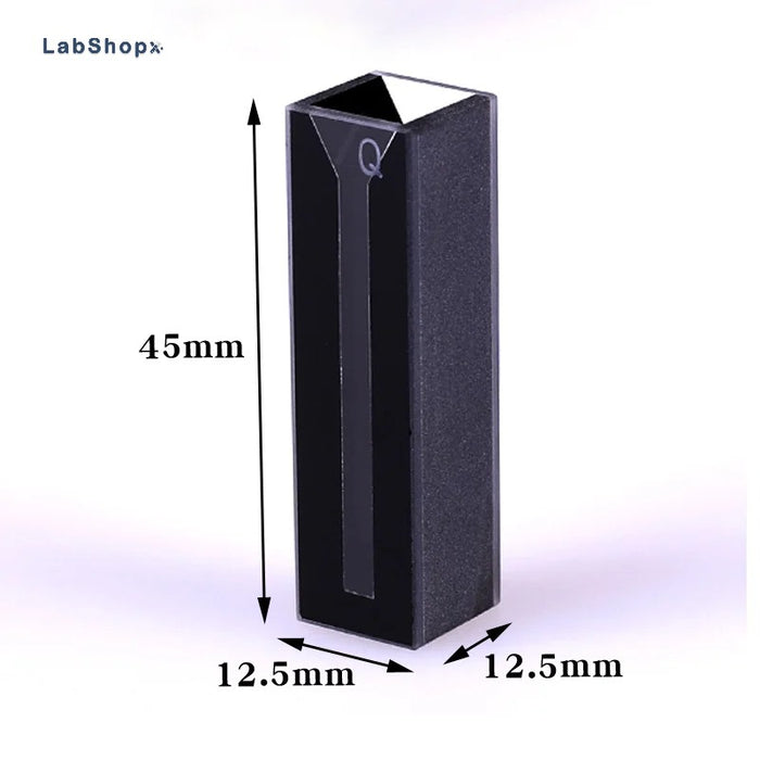 Micro JGS1 Quartz Cuvette With Black Walls Quartz Cells | LABSHOPX