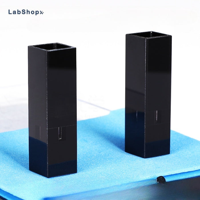 45ul Micro Quartz Cuvette  Black Lucifuge 3mm Quartz Cells | LABSHOPX
