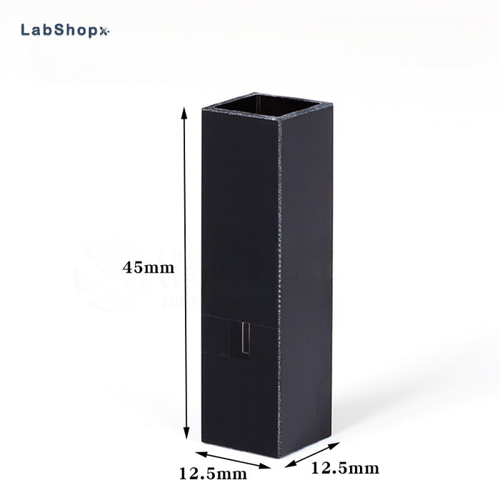 45ul Micro Quartz Cuvette  Black Lucifuge 3mm Quartz Cells | LABSHOPX