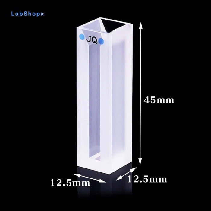 Micro Quartz Cuvette Quartz Cell with Frosted Walls and Lid | LABSHOPX