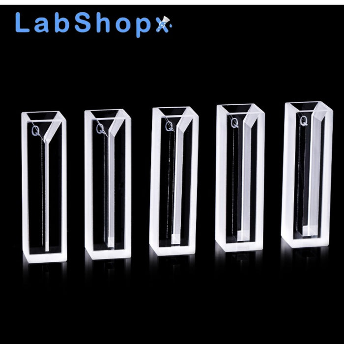 10mm Micro Quartz Cuvette with Lid 2 Sides Clear Cells | LABSHOPX
