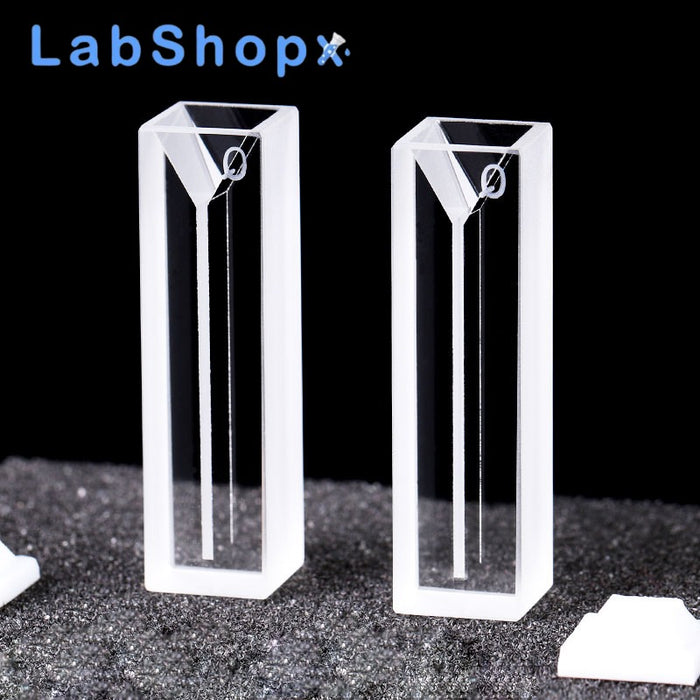 10mm Micro Quartz Cuvette with Lid 2 Sides Clear Cells | LABSHOPX