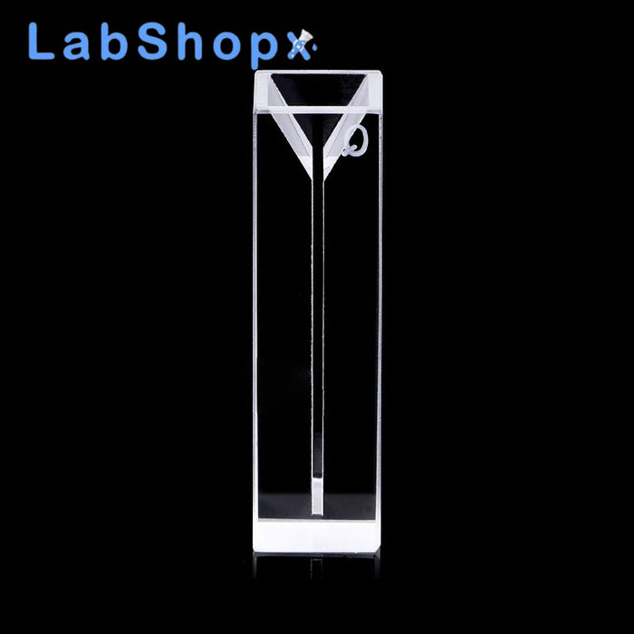 10mm Micro Quartz Cuvette with Lid 2 Sides Clear Cells | LABSHOPX
