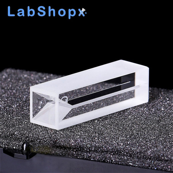 10mm Micro Quartz Cuvette with Lid 2 Sides Clear Cells | LABSHOPX
