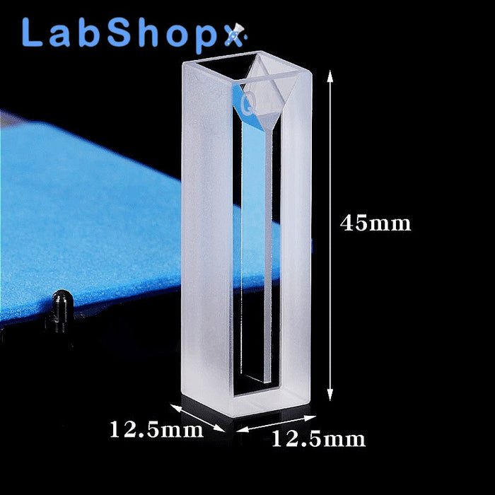 10mm Micro Quartz Cuvette with Lid 2 Sides Clear Cells | LABSHOPX