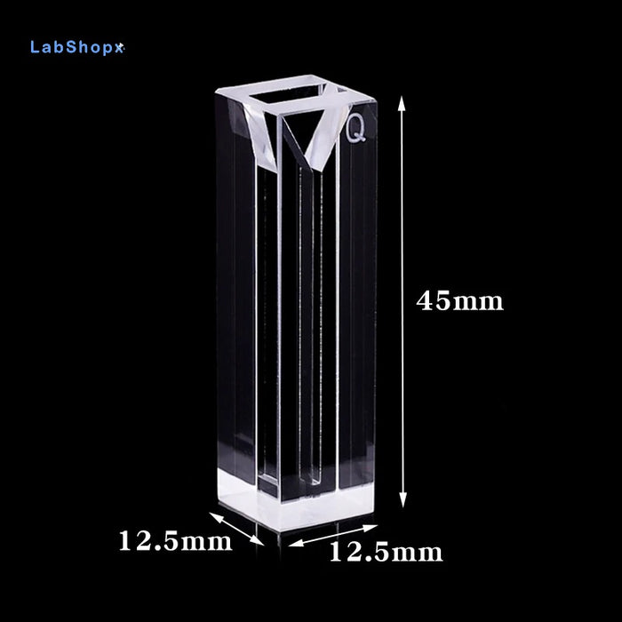 Micro Quartz Fluorescence Cuvette Quartz Cells No Lid 140ul | LABSHOPX