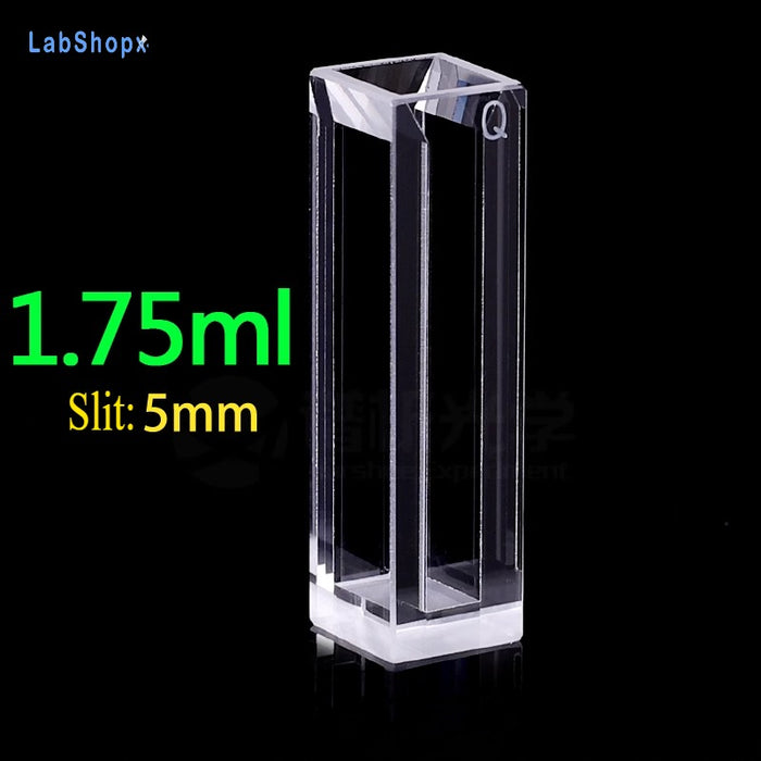 1750ul Micro Quartz Fluorescence Cuvette with Lid | LABSHOPX