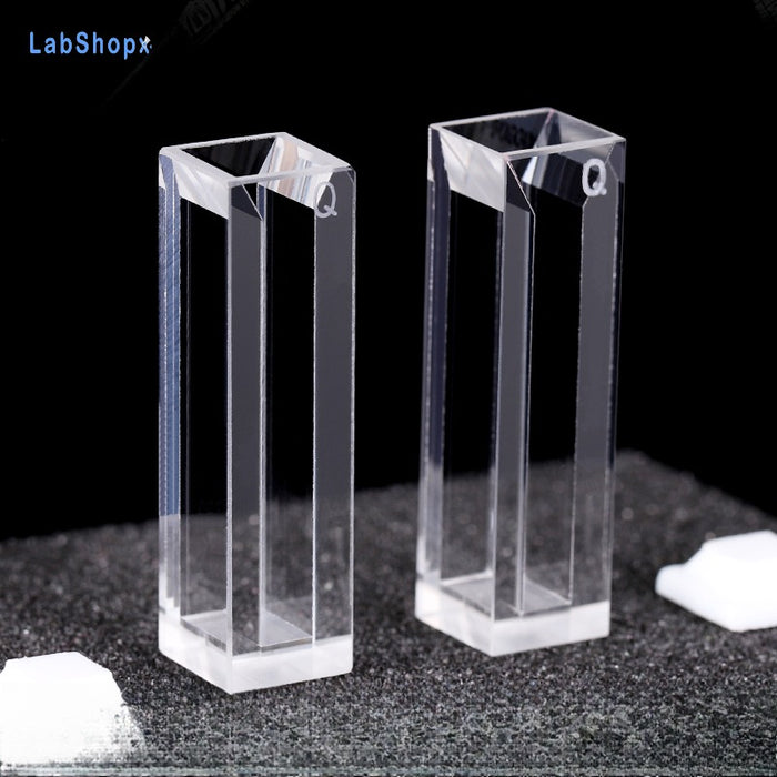 1750ul Micro Quartz Fluorescence Cuvette with Lid | LABSHOPX