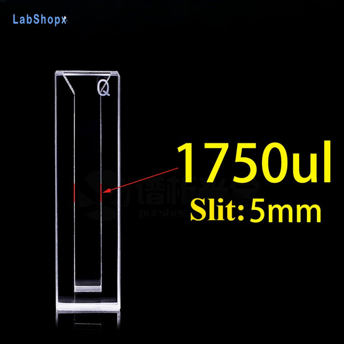 1750ul Micro Quartz Fluorescence Cuvette with Lid | LABSHOPX