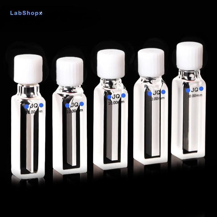 Micro Quartz Screw Sealed Cuvette Cells with lid 350ul-1750ul | LABSHOPX