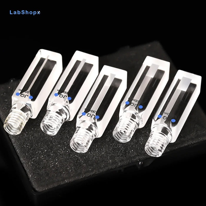 Micro Quartz Screw Sealed Cuvette Cells with lid 350ul-1750ul | LABSHOPX