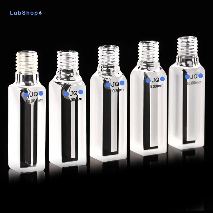 Micro Quartz Screw Sealed Cuvette Cells with lid 350ul-1750ul | LABSHOPX
