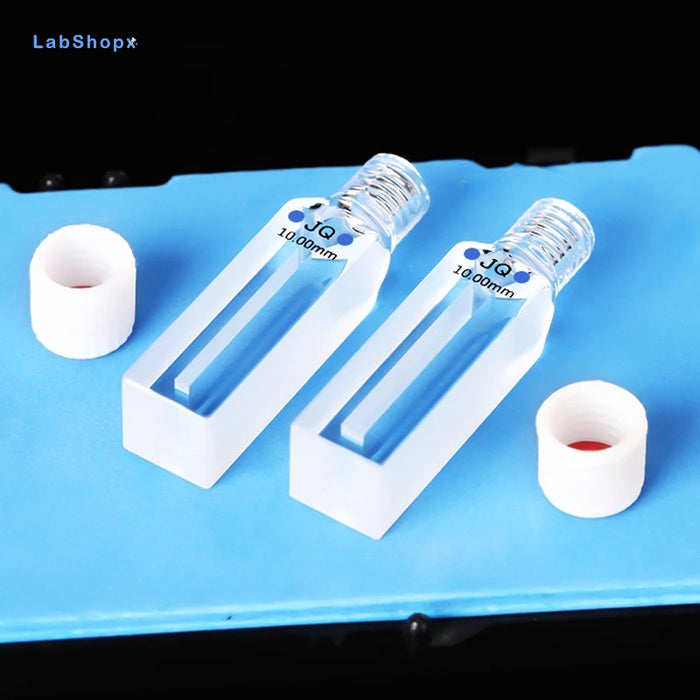 Micro Quartz Screw Sealed Cuvette Cells with lid 350ul-1750ul | LABSHOPX