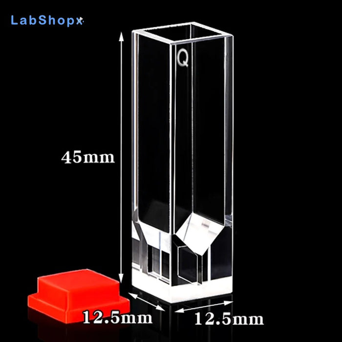 Micro UV Quartz Fluorescence Cuvettes with Lid for Lab | LABSHOPX