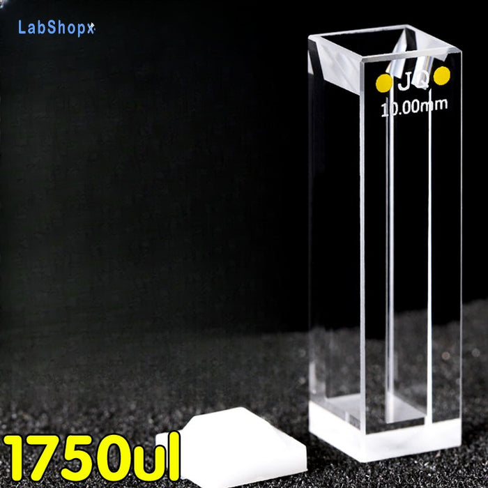 1750ul Micro Quartz Fluorescence Cuvette with Lid | LABSHOPX