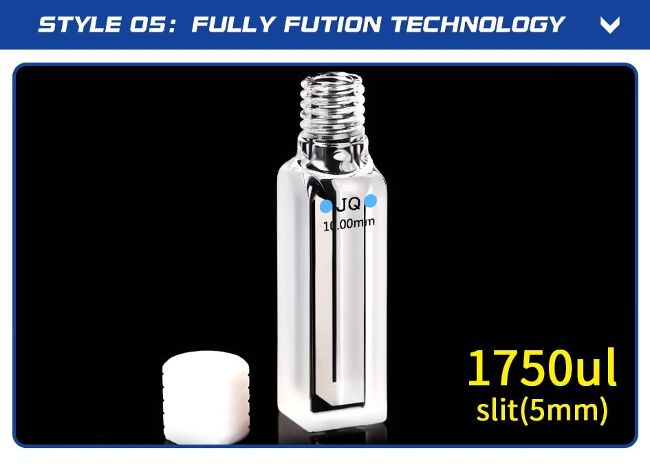 Micro Quartz Screw Sealed Cuvette Cells with lid 350ul-1750ul | LABSHOPX