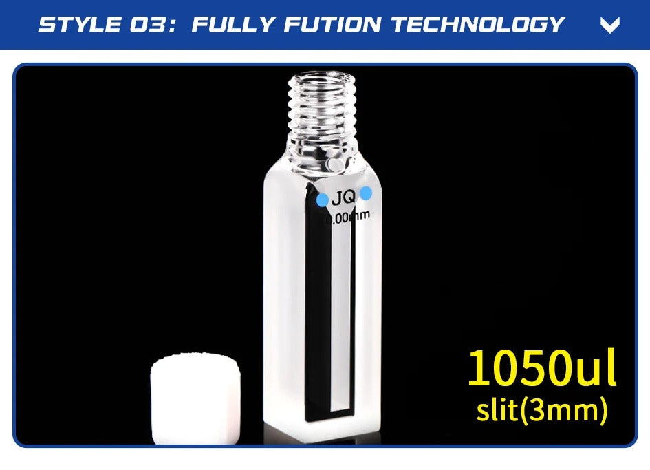 Micro Quartz Screw Sealed Cuvette Cells with lid 350ul-1750ul | LABSHOPX