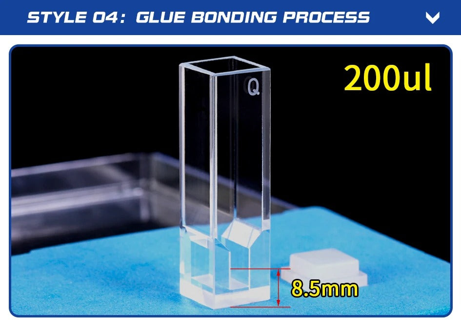 Micro UV Quartz Fluorescence Cuvettes with Lid for Lab | LABSHOPX