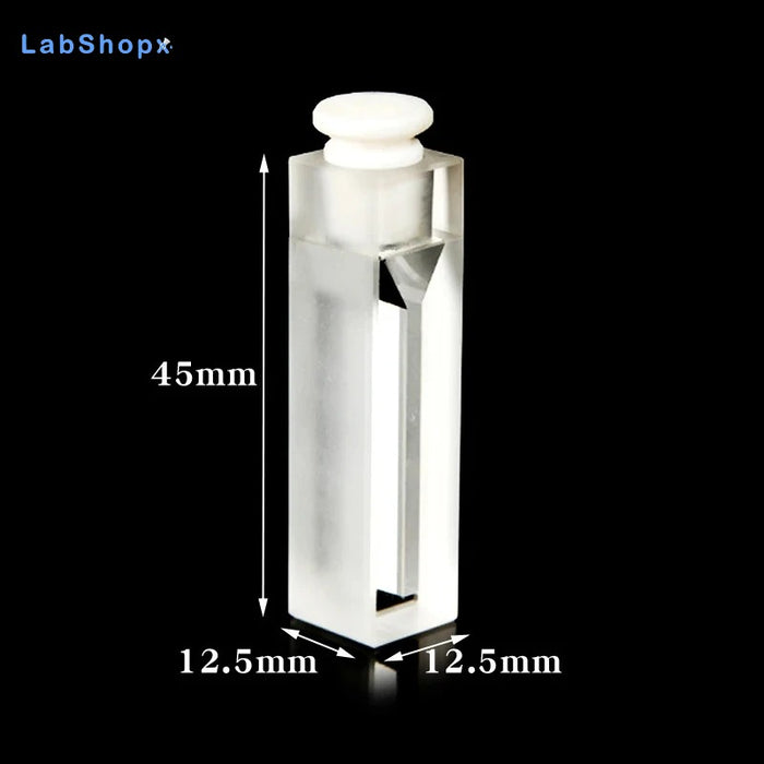 700ul Micro Quartz Cuvette Cell with Stopper 10mm  for Lab | LABSHOPX