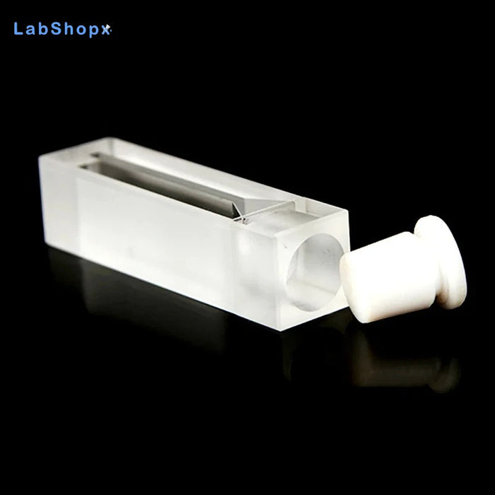700ul Micro Quartz Cuvette Cell with Stopper 10mm  for Lab | LABSHOPX