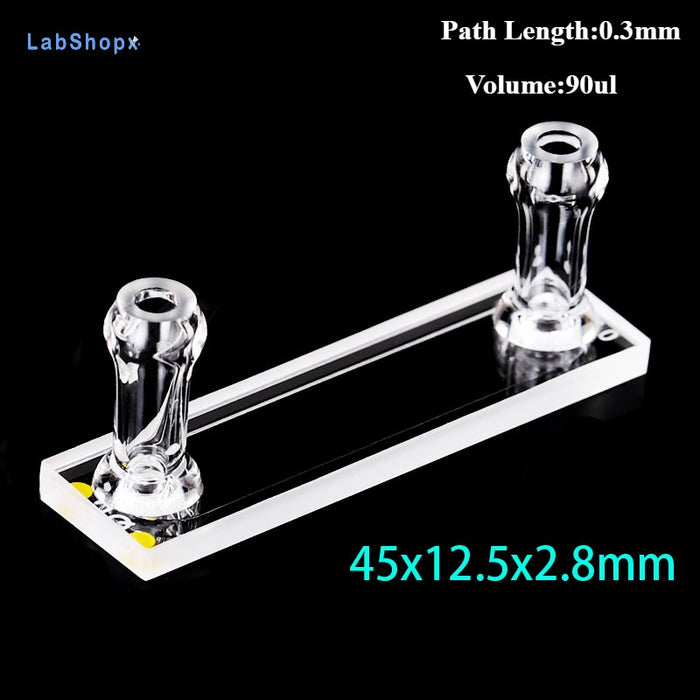 30-600ul Optical UV Flow Quartz Cuvette Cell with Two Tubes | Labshopx